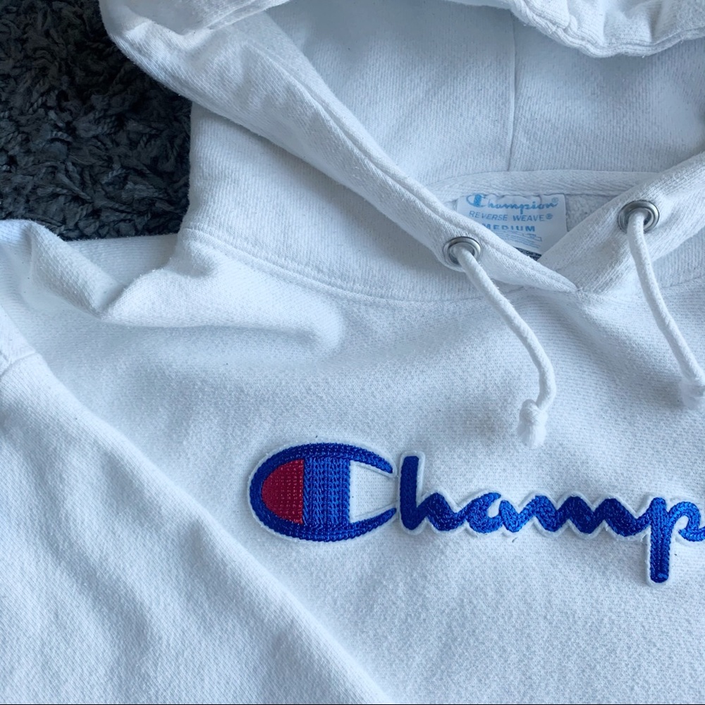 🛍White Champion Hoodie - Picture 3 of 9